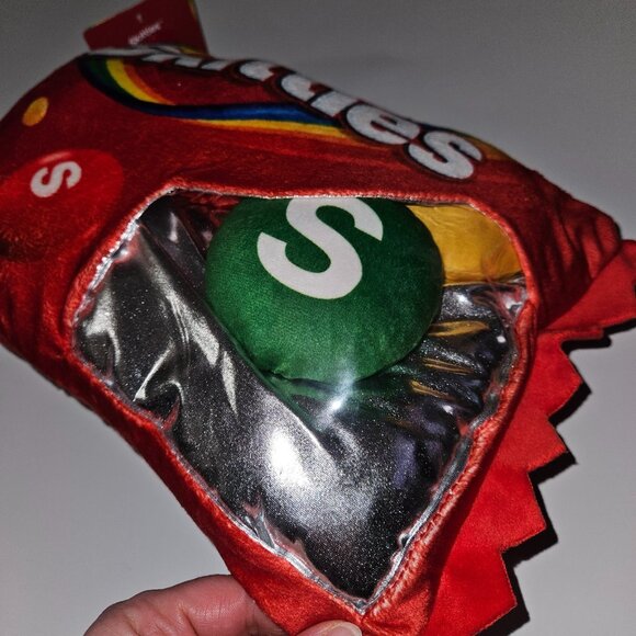 NEW Skittles Plush Candy Toy 13" Wide Includes 4 Mini Plush Pillow Decor - Picture 8 of 10